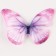 Decor for creativity "Butterfly", two -layer, set of 12 pcs., Size 1 pc. - 5 × 4 cm, purple color