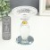 Glass of Glass for 1 candle "Elisius" oval leg 9x9x13 cm