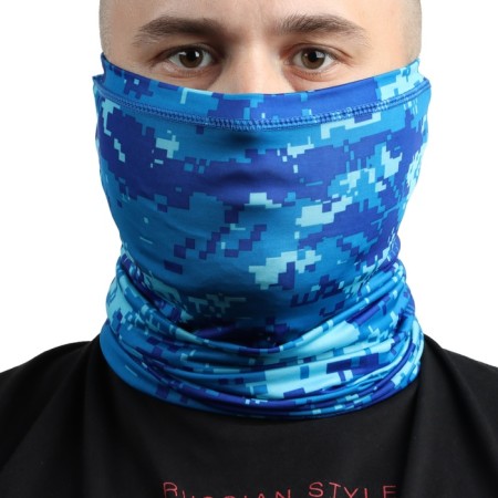 Windproof mask, universal size, blue pixel-3