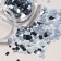 Sequins for the decor of the nails "Disco", silver