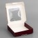 Box a gift team with a window, packaging, "the most beautiful", 13 x 13 x 3 cm