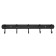 Cappio CVP004 hanger, metal, five -rose, black color
