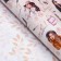 Glossy packaging paper "happiness and love", bilateral, 0.49 x 0.7 m