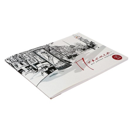 Tablet for work marker, A4 40 sheets "Prospekt", cover coated cardboard, solid substrate, block 80g/m2-1