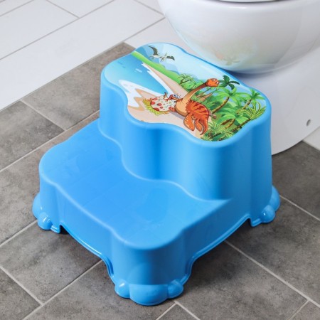 Children's stool, stand - step, mix color (blue, blue)-3