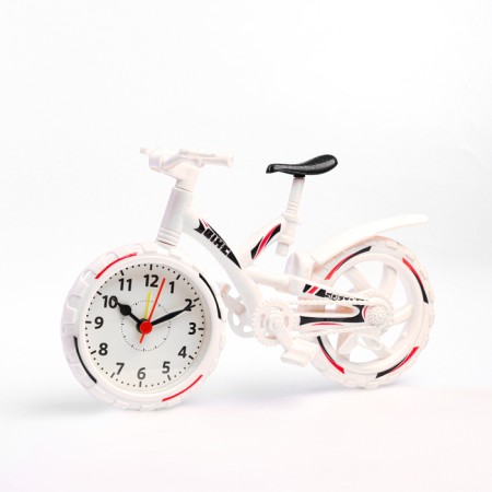 Clock - alarm clock "Bicycle", discrete move, D -6.5 cm, 12 x 22 cm, aa