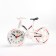 Clock - alarm clock "Bicycle", discrete move, D -6.5 cm, 12 x 22 cm, aa