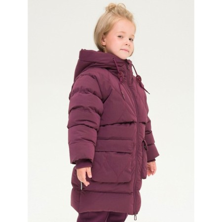 Coat for girls, height 110 cm, purple color-3