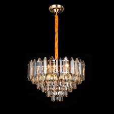 Crystal chandelier Gerhort G21093/9GD+CL, 9x40W, E14, 110x60x60 cm, Golden color