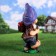 Garden figure "Dwarf with a butterfly", 27x20x55 cm,