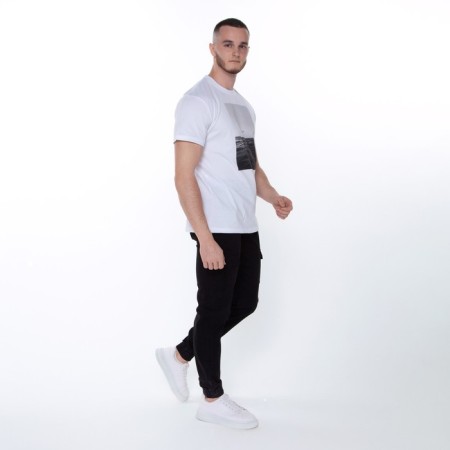 Joggers male, black color, size 36 (54)-2