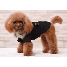 Coats for dogs, size M (DS 30, OG 44-45, Osh 29-30 cm), black