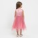 Children's dress with beads kaftan p. 34 (122-128 cm), pink