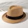 Male hat "wicker", size 58, beige color