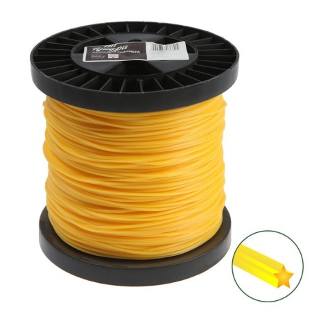 Flaim for the trimmer tundra, section star, d = 3 mm, 300 m, nylon