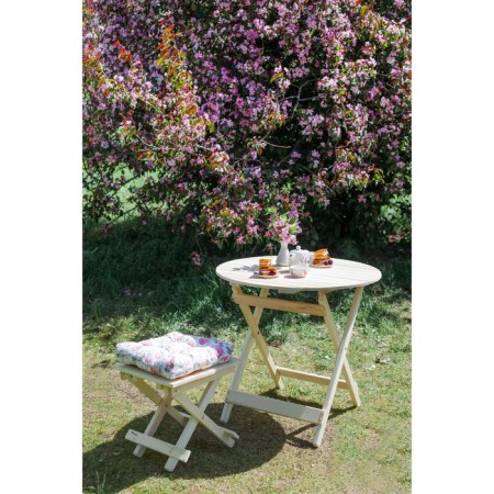Folding table, 80 × 80 × 75cm, linden, round-3