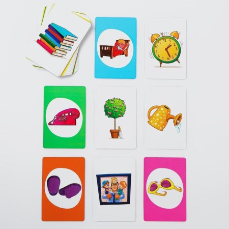 Board game for memory and attention "House upside down", 30 cards, 4+-4