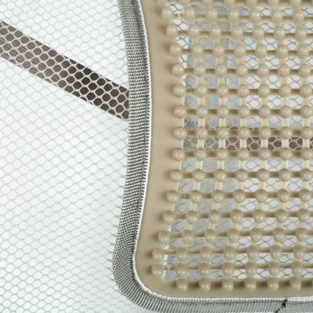 Orthopedic back on the seat with a vertical massager on a seat 38x39 cm, gray-3