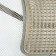 Orthopedic back on the seat with a vertical massager on a seat 38x39 cm, gray