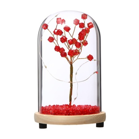 Nightnick KOBE "Red flowers" LED from batteries 3xlr44 11x11x19 cm Risalux-6