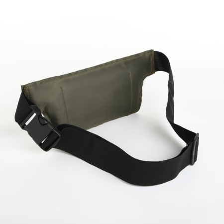 Lightning waist bag, reflective elements, khaki color-2