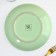 Ceramic Lemon Flowers ceramic plate, 22.5 cm, green color