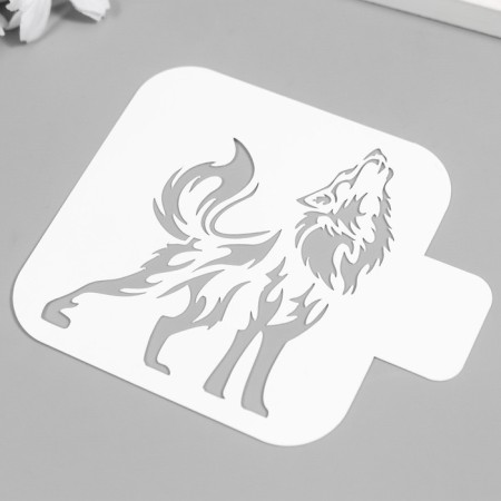 Tables for tattoo "Wolf" 9x9 cm-1