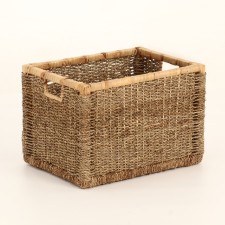 Wicker basket, 43x33x30 cm, seaweed