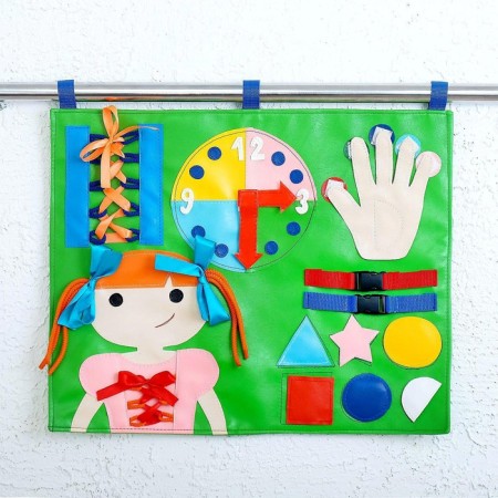 Raping Developing Tactile "Tactics No. 1", 50 × 40 cm, according to the Montessori methodology-7