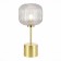 ST LUCE bedside lamp. SL1154.314.01. Gran. 1x60 watts, E27, 20x20x44 cm, brass color