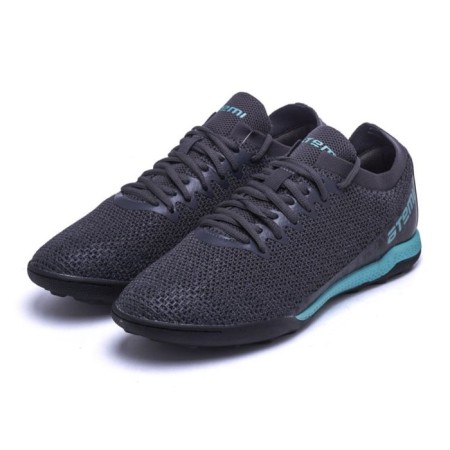 Beats football ATEMI SBA-003 Turf, gray/turquoise, size 41