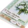 Postcard "On the Day of Wedding!" Handmade, white roses, 11.5x17 cm