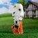 Garden figure "Owl on the stump" Polar, 28cm