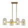 Suspended lamp Freya Fr5427PL-04BS Firefly, 310x640x640 mm, E14, 4x40W, brass color
