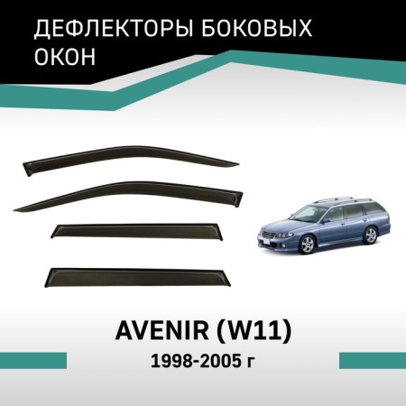 Defly window deflectors for Nissan Avenir (W11), 1998-2005