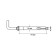 Tundra anchor bolt, with a Mr.-shaped hook, galvanized, 12x70 mm, 30 pcs