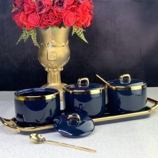 Set of cans with spons on the Lenardi stand, 3 items