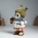 Polystone souvenir "Owl in a sweater with snowflakes, with a flashlight" 11.6x8x19 cm