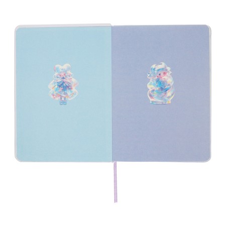 Notebook Gift Book 96l, line, color cut, PVC anime PVC cover (17.7x12.4cm)-6
