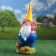 Garden figure "Dwarf with a mushroom" 44x16x16cm mix