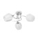Sarina chandelier 3he27 40w is white 54x54x24cm Bayerlux