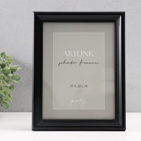 Photo frame Plastic "Gala" 15x20 cm, black (plastic screen)