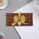 Glitter, yellow bow, 17x8 cm envelope "Chocolate"