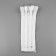 Lightning "Spiral", No. 7, non -proceeding, castle machine, 18 cm, white color