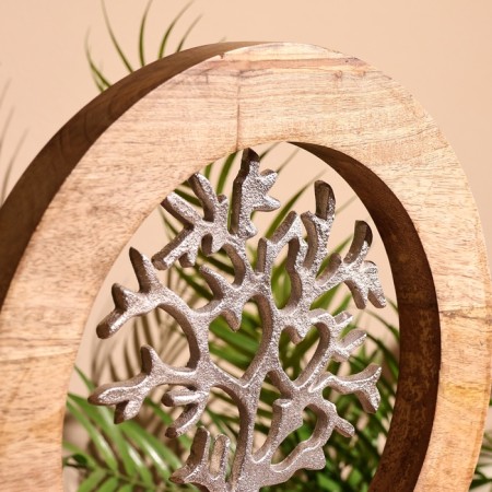 Interior souvenir in the wooden ring "Love" 30x8x33 cm-4