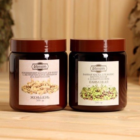 Set of mask and air conditioning "olive and ginsenza" for 500 ml-1