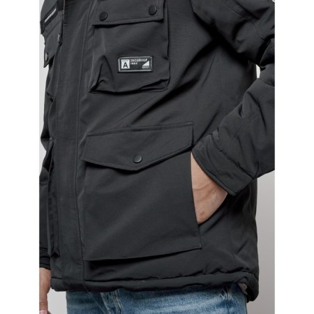 Male Winter jacket, size 52, black color-9