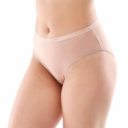 Panties female slips, beige color, size 50-52 (xl)