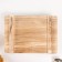 Decorative wood hooks with pocket and shelf for painting "Natural" 10.5x28x18 cm