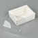 Folding box with a plastic lid "White", 11.5 x 9 x 4 cm